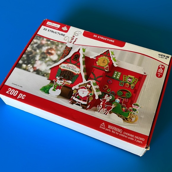 NEW Santa’s Workshop Christmas Craft Project Fun Foam 220pc3D Puzzle #Gift #Kids - Picture 11 of 12